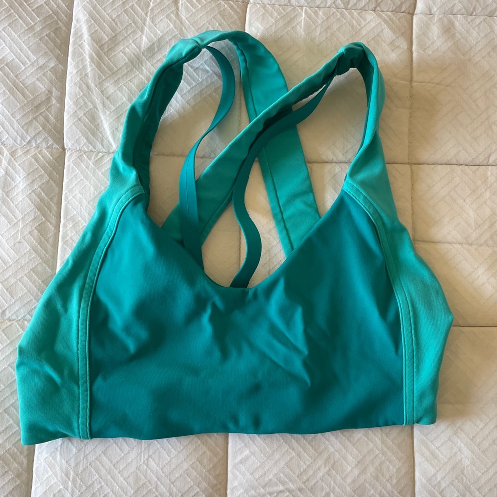 Lululemon Women's Teal Sports Bra sz 6